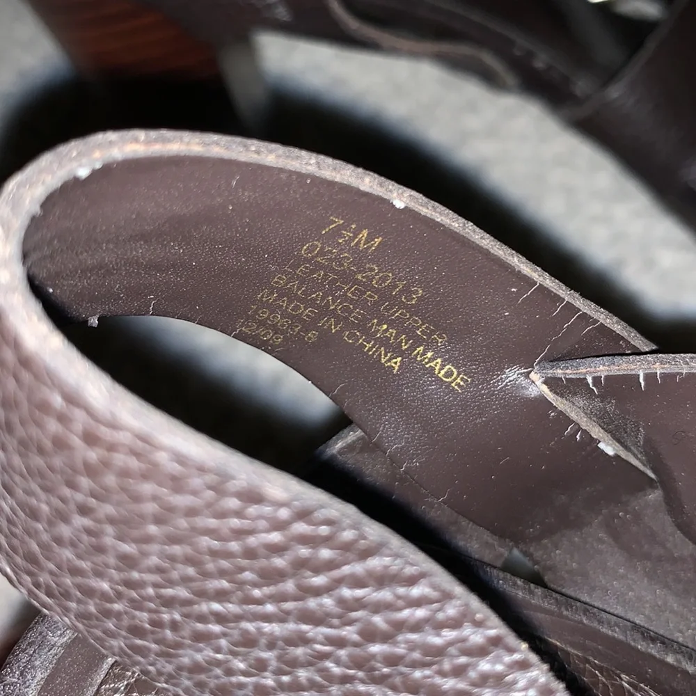 a.n.a Dark Brown Strappy Heels - Picture 6 of 6